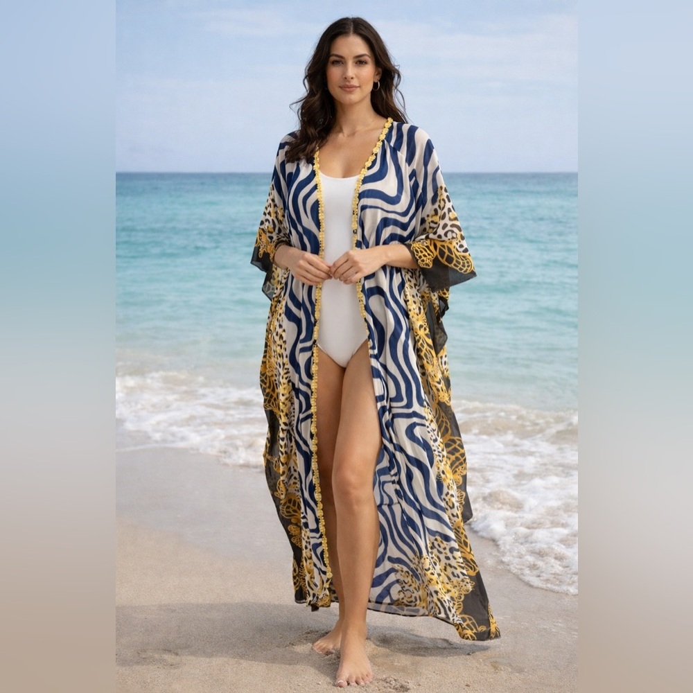 Elegant Ethnic Kaftan Dress Tall New With Tags